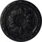 Ekena Millwork Baile Ceiling Medallion (Fits Canopies up to 3 1/4"), Hand-Painted Steel Gray, 20"OD x 1 5/8"P CM20BLSGS - alternate 1